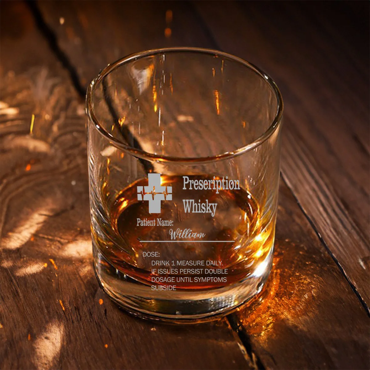 Personalized Funny Prescription Whisky Glasses Engraved Name Father's Day Gift for Grandpa Dad - Image 8