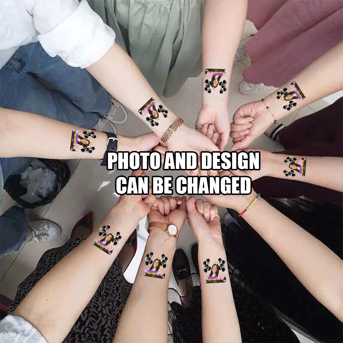 Personalized Funny Temporary Tattoo Fake Tattoo Party Decorations - Image 4