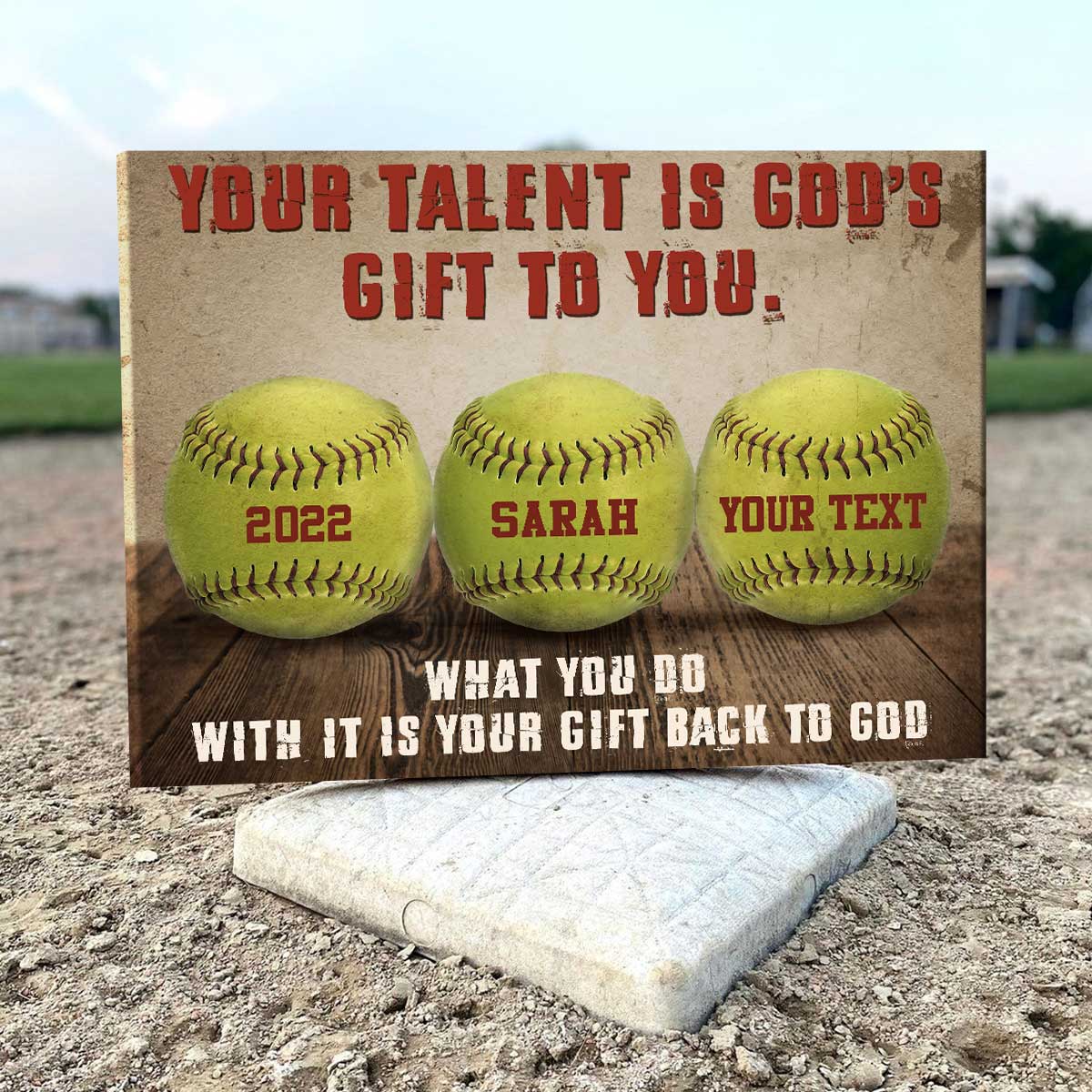 Personalized Gift for Baseball/Softball Lovers Poster -You Are Braver Than You Believe, Stronger Than You Seem - Image 3