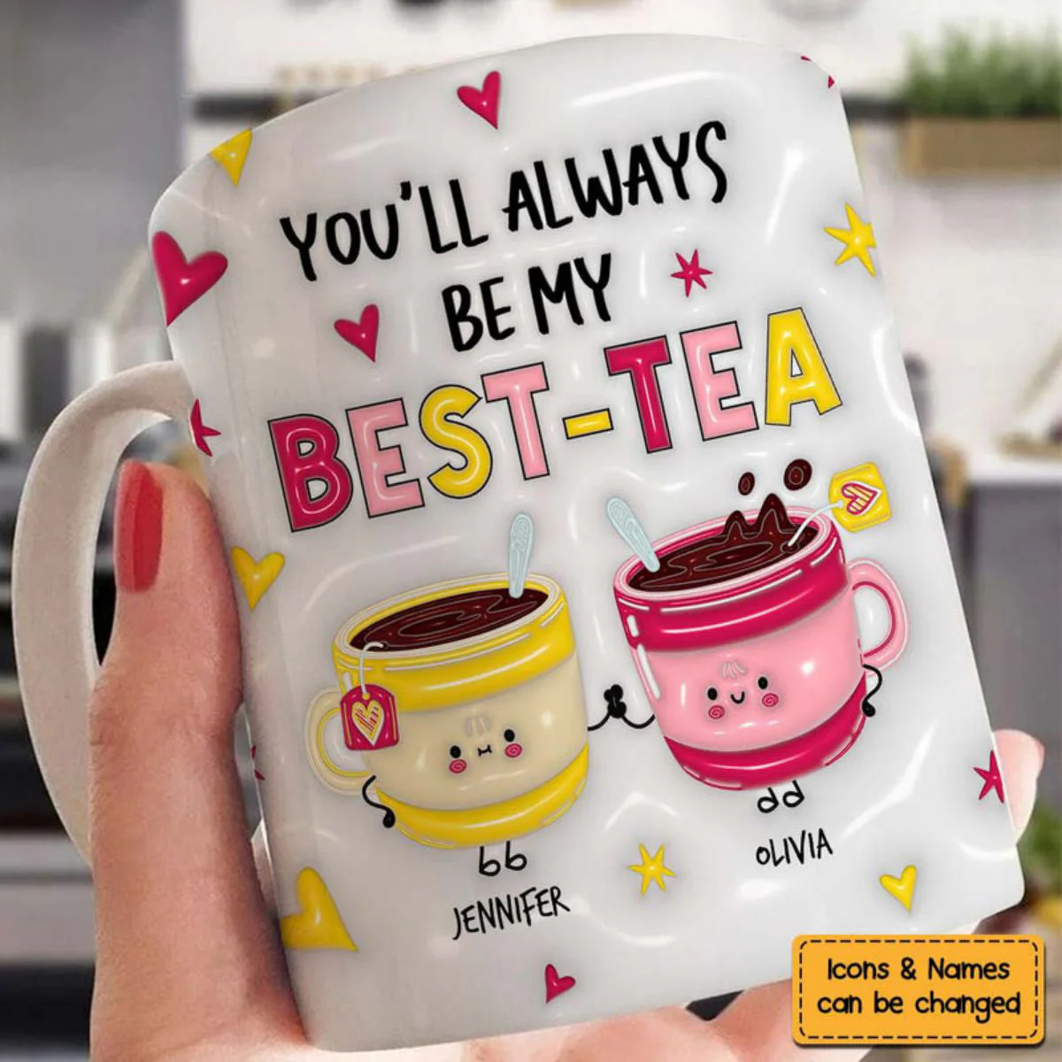 Personalized Gift For Friend You'll Always Be My Best-Tea Mug - Image 4