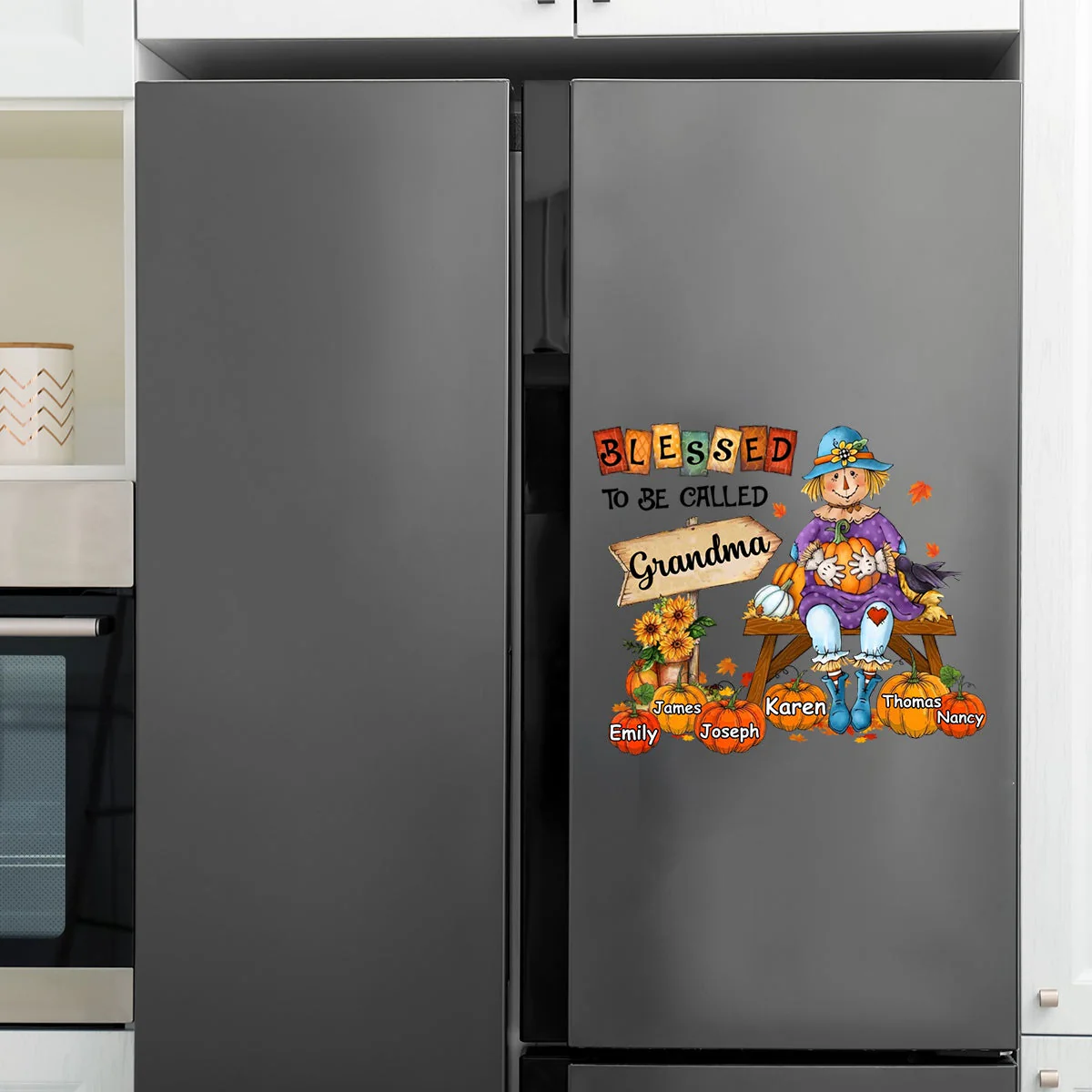 Personalized Gift For Grandma Blessed To Be Called Grandma Fall Decal - Image 2