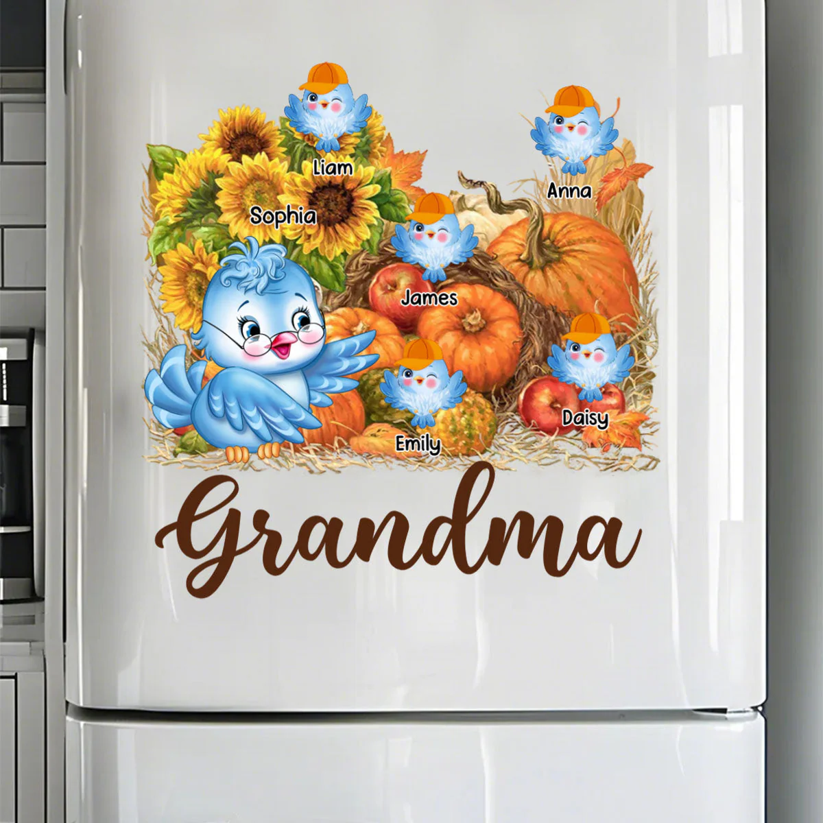 Personalized Gift For Grandma Harvest Decal - Image 4