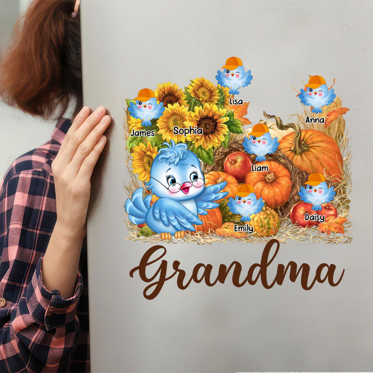 Personalized Gift For Grandma Harvest Decal - Image 5