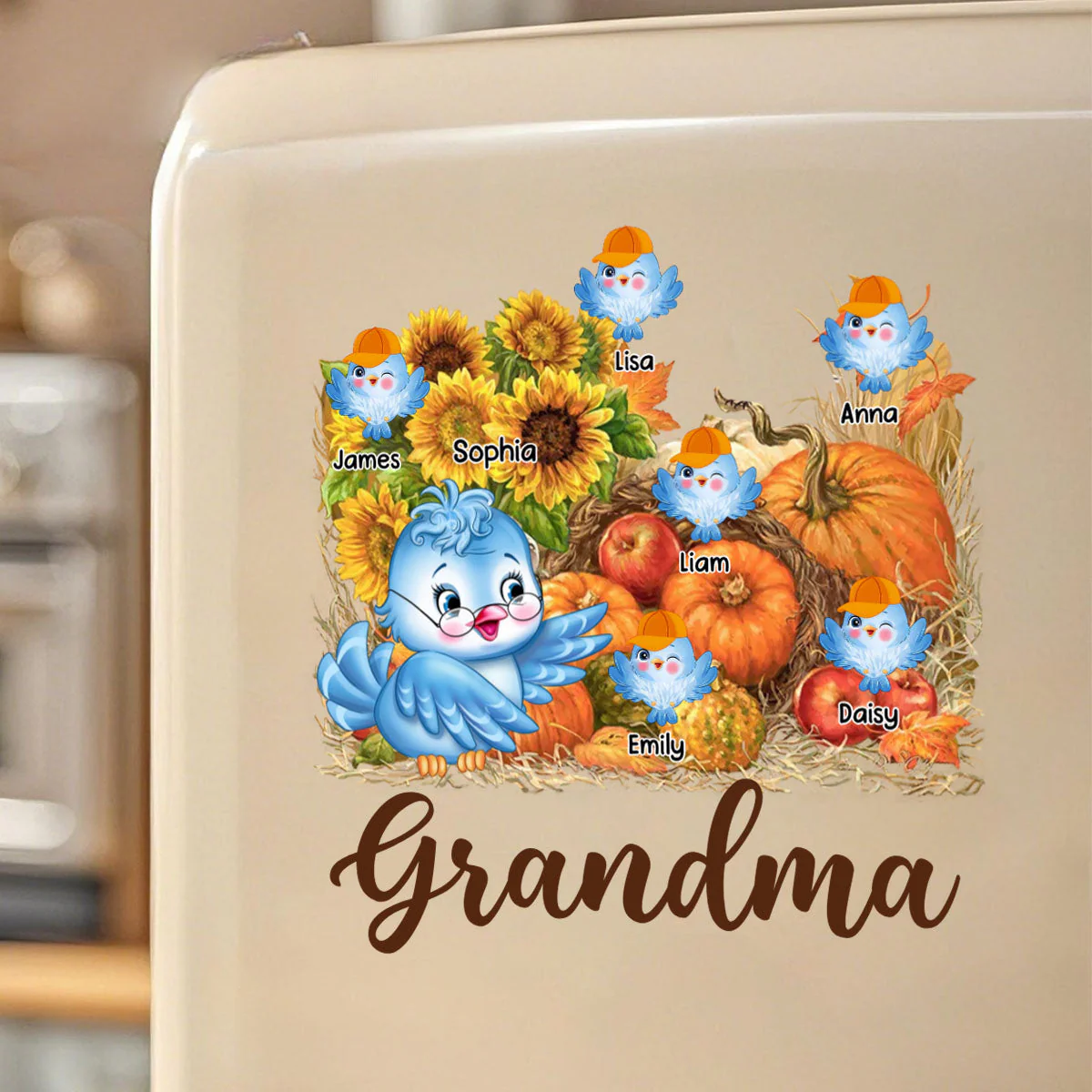 Personalized Gift For Grandma Harvest Decal - Image 6