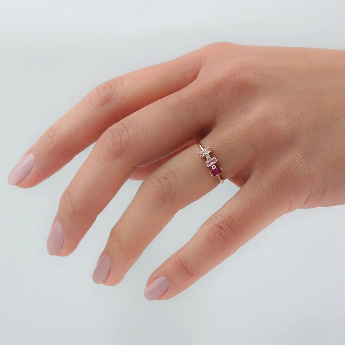 Personalized Gift For Grandma Mom Family Birthstone Ring - Image 4