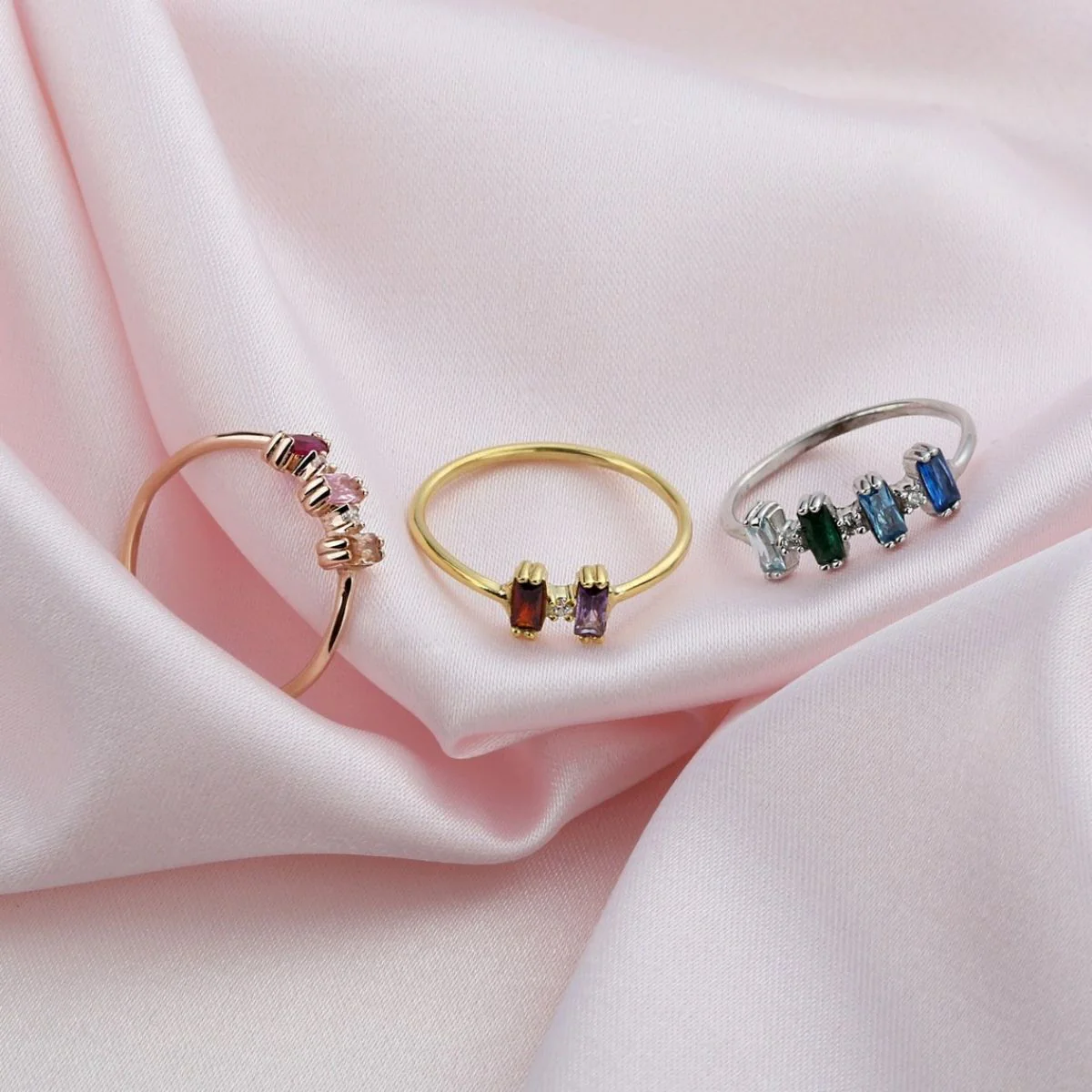 Personalized Gift For Grandma Mom Family Birthstone Ring - Image 5