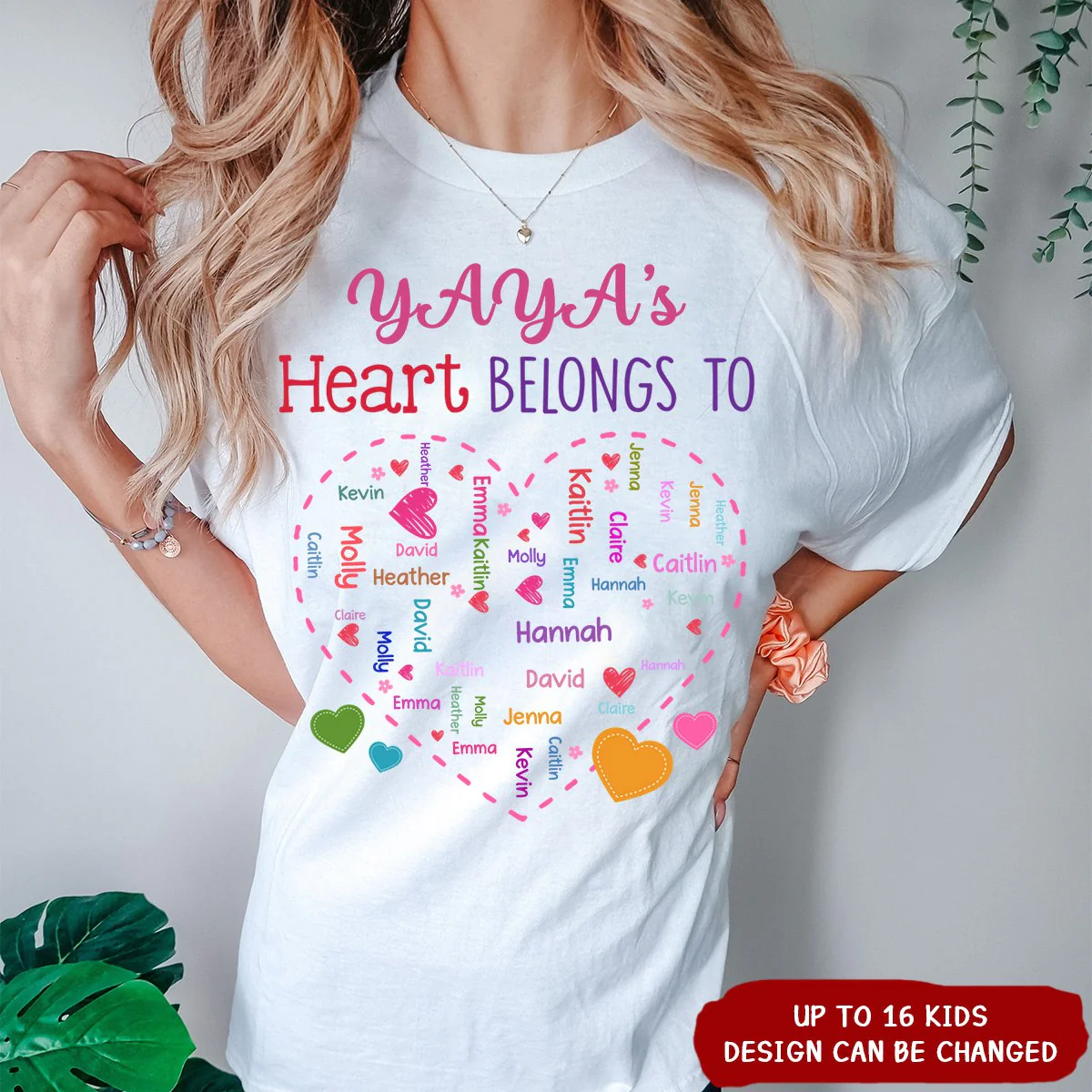 Personalized Gift For Grandma Heart Belongs To Pure Cotton T-Shirt - Image 3