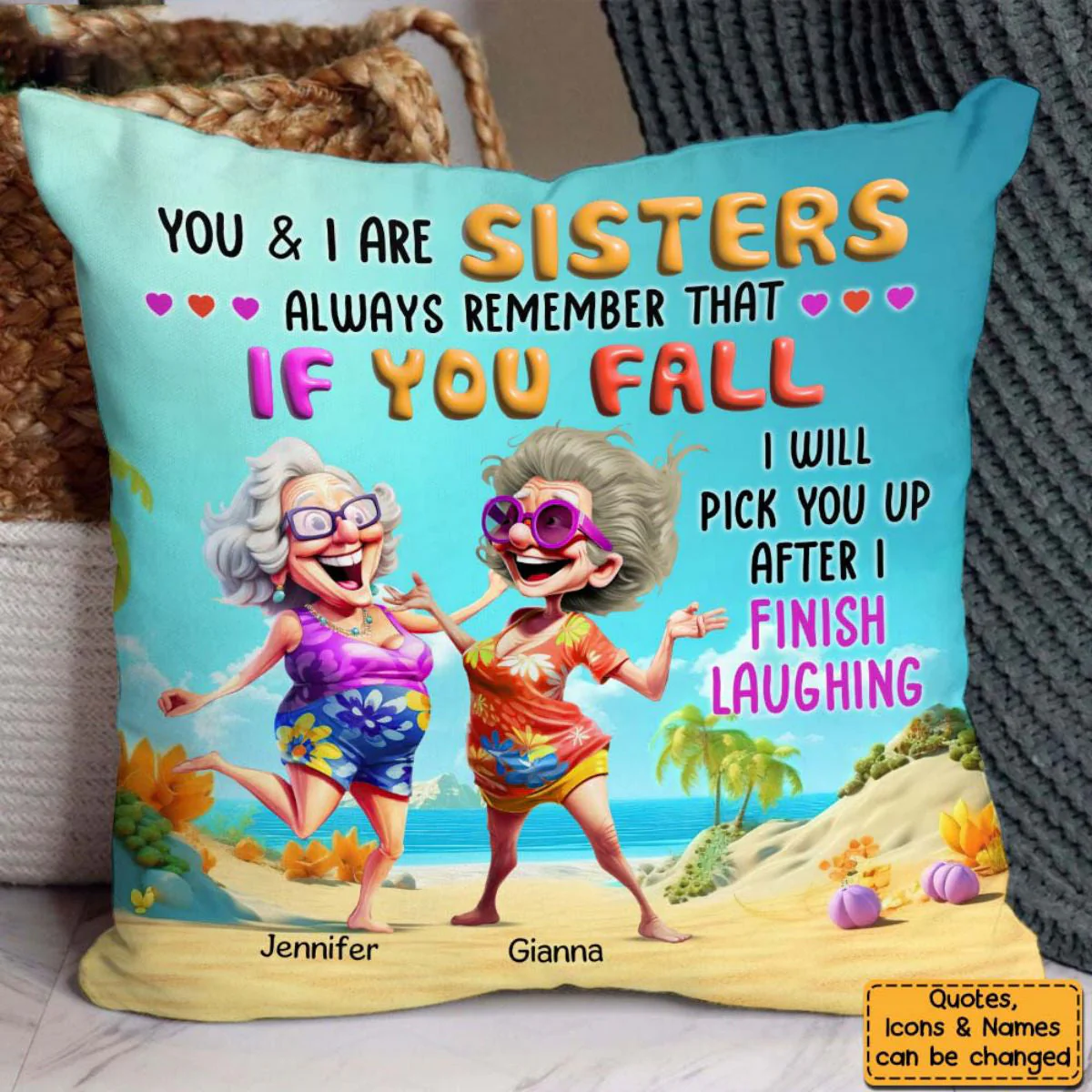 Personalized Gift For Old Friends Sisters Pillow - Image 6