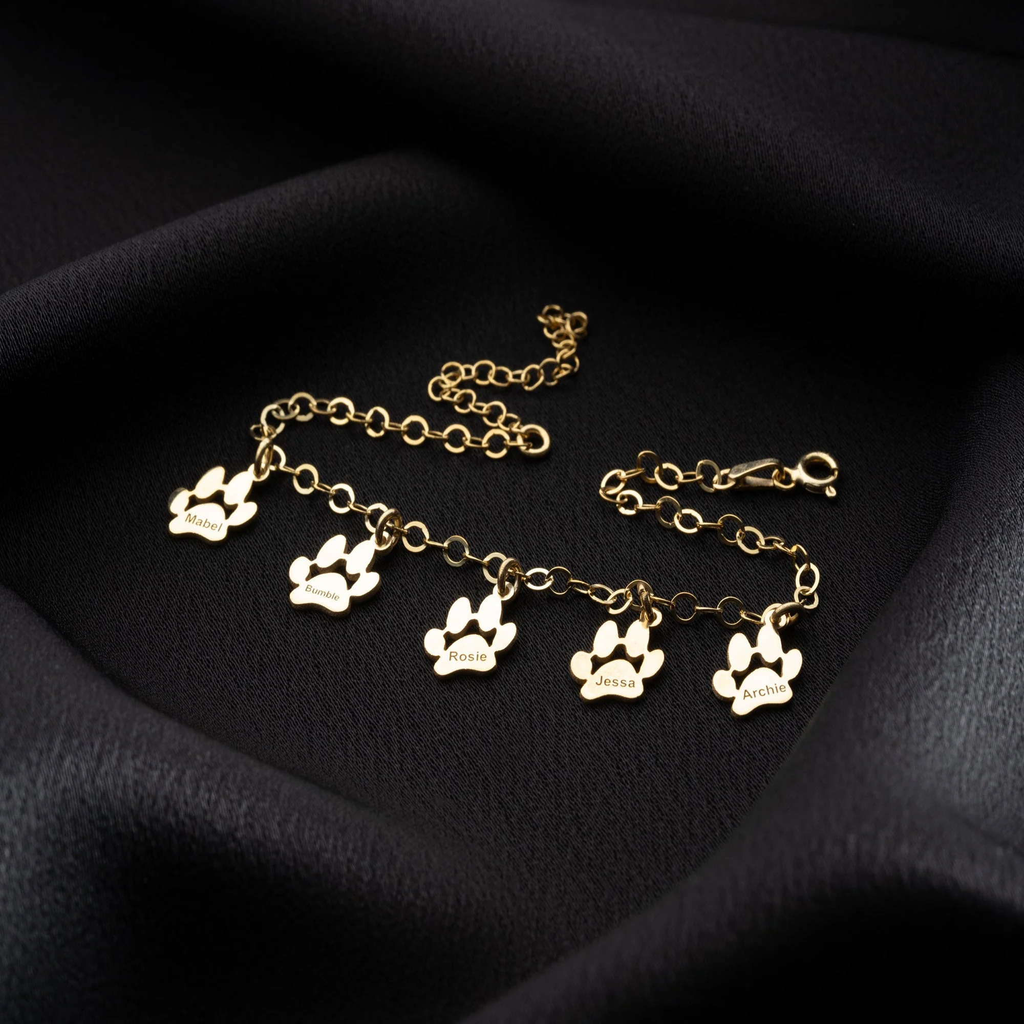 Personalized Gift For Pet Lovers Paw Bracelet - Image 4