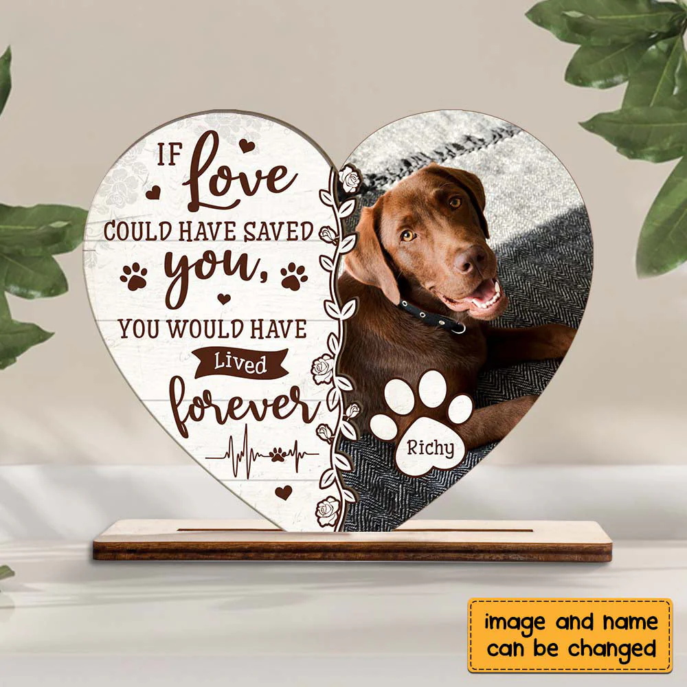 Personalized Gift For Pet Memorial Wood Plaque - Image 2
