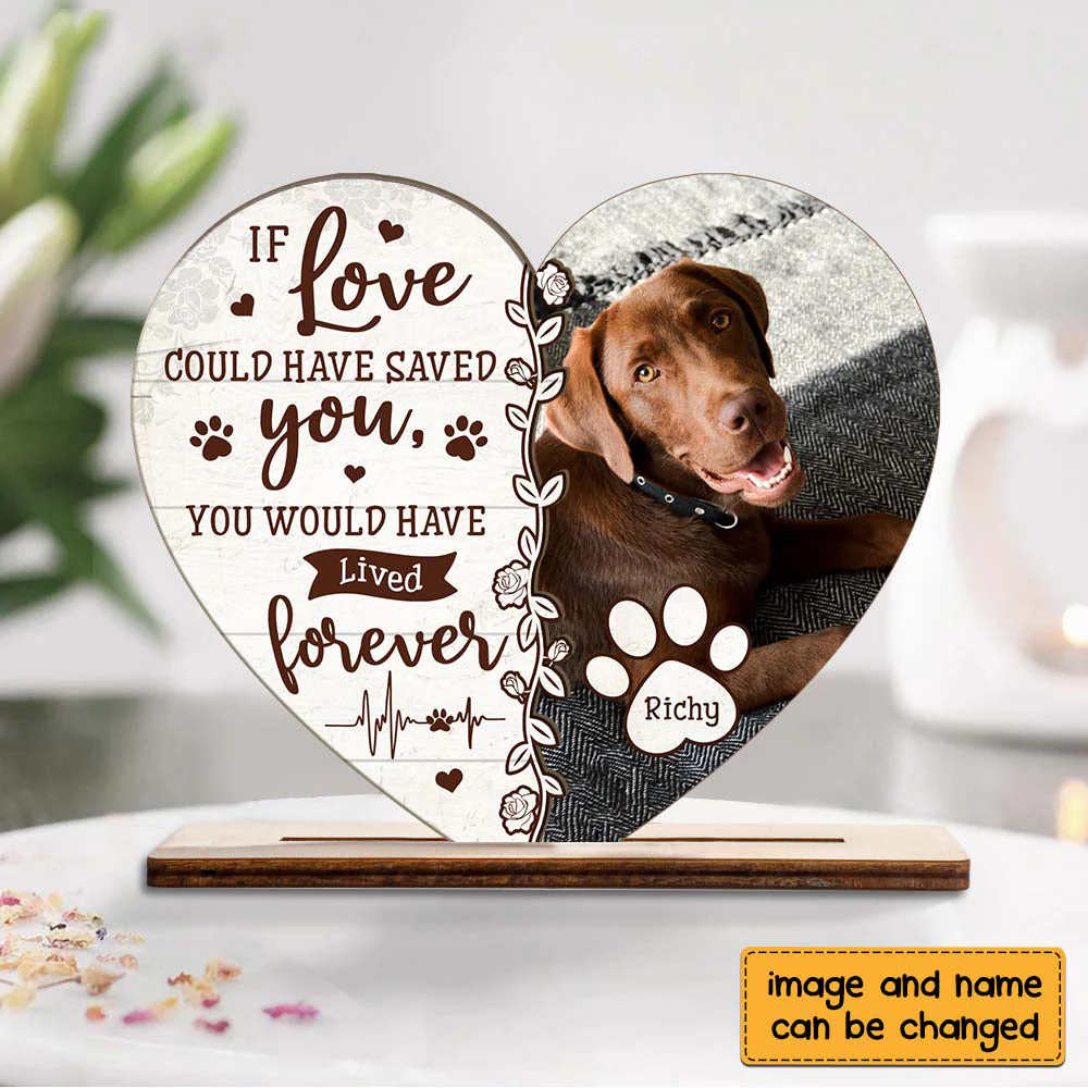 Personalized Gift For Pet Memorial Wood Plaque - Image 3