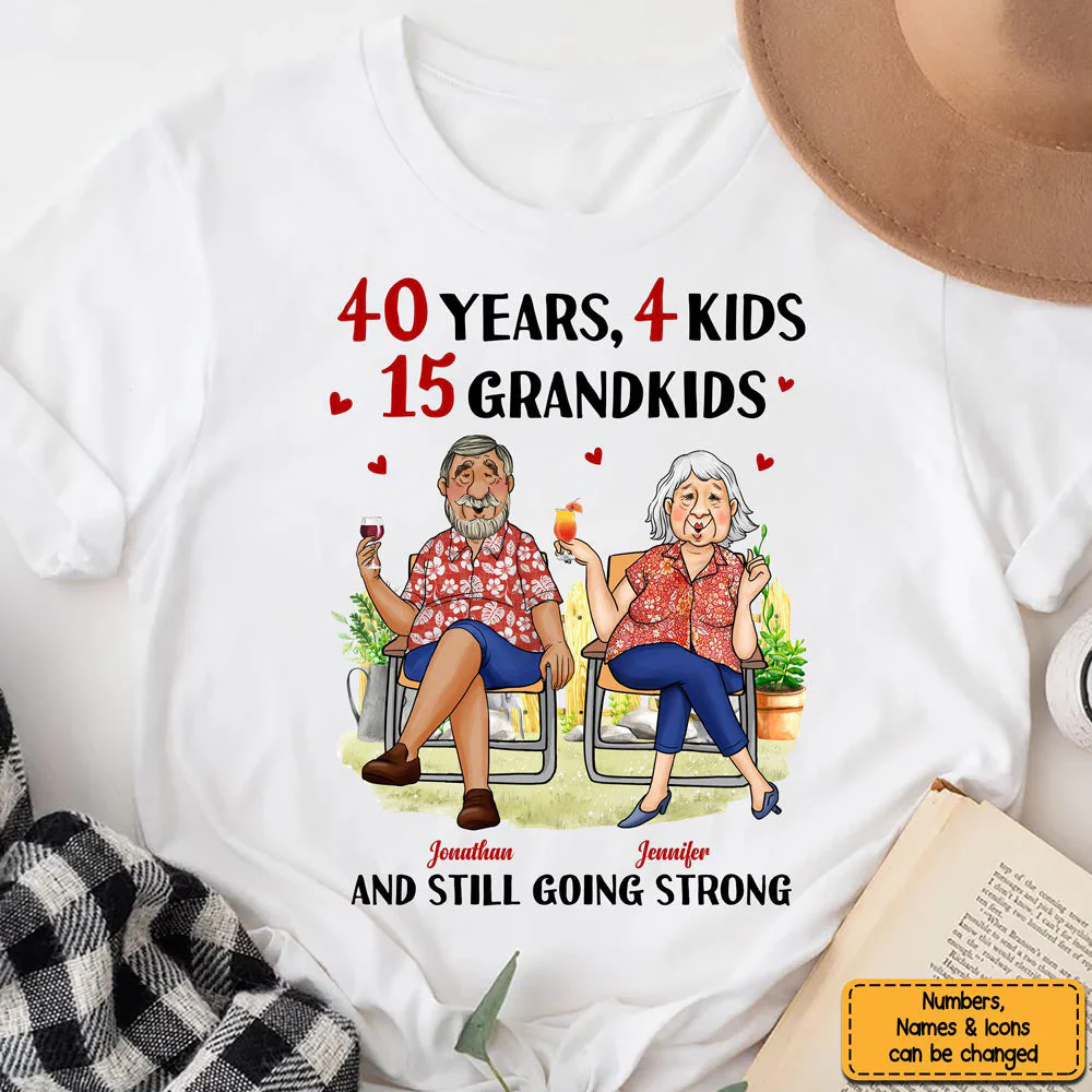 Personalized Gift For Senior Couple Proud Annoying Each Other T-Shirt - Image 2