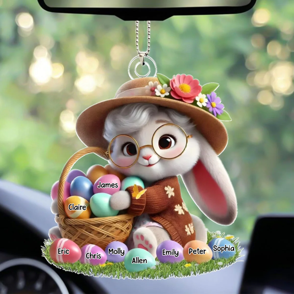 Personalized Gift Grandma's Favorite Bunny Ornament - Image 2