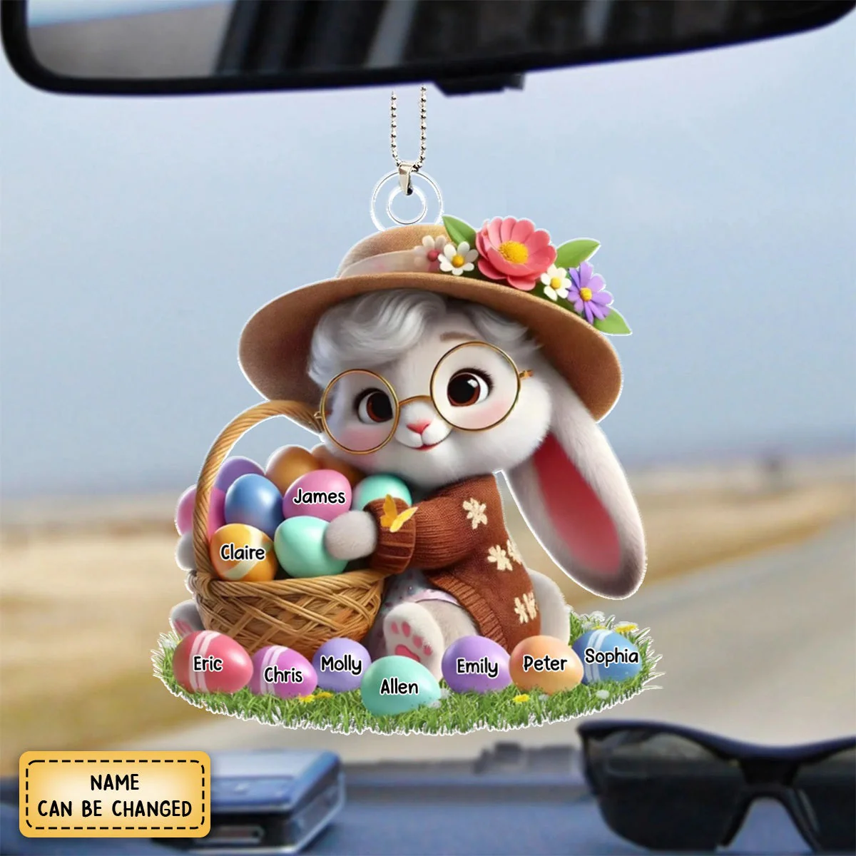 Personalized Gift Grandma's Favorite Bunny Ornament - Image 3