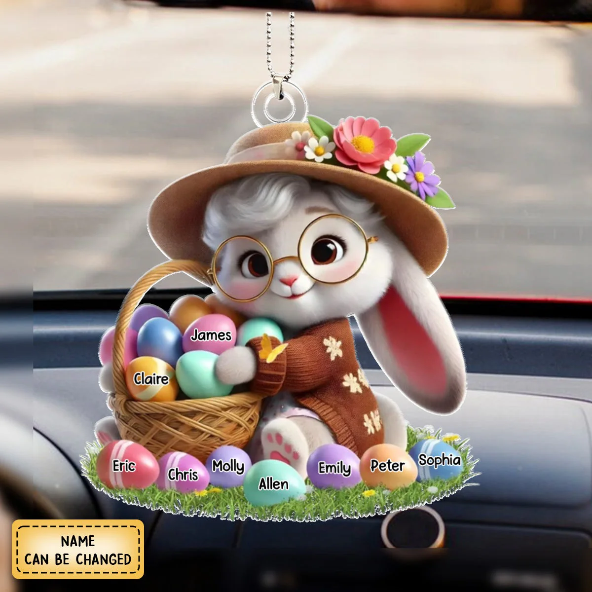 Personalized Gift Grandma's Favorite Bunny Ornament - Image 4