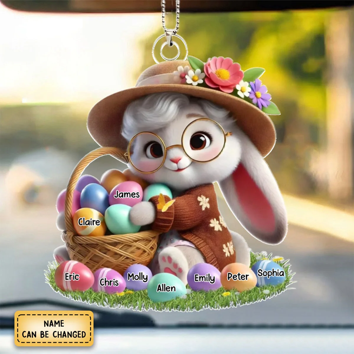 Personalized Gift Grandma's Favorite Bunny Ornament - Image 5