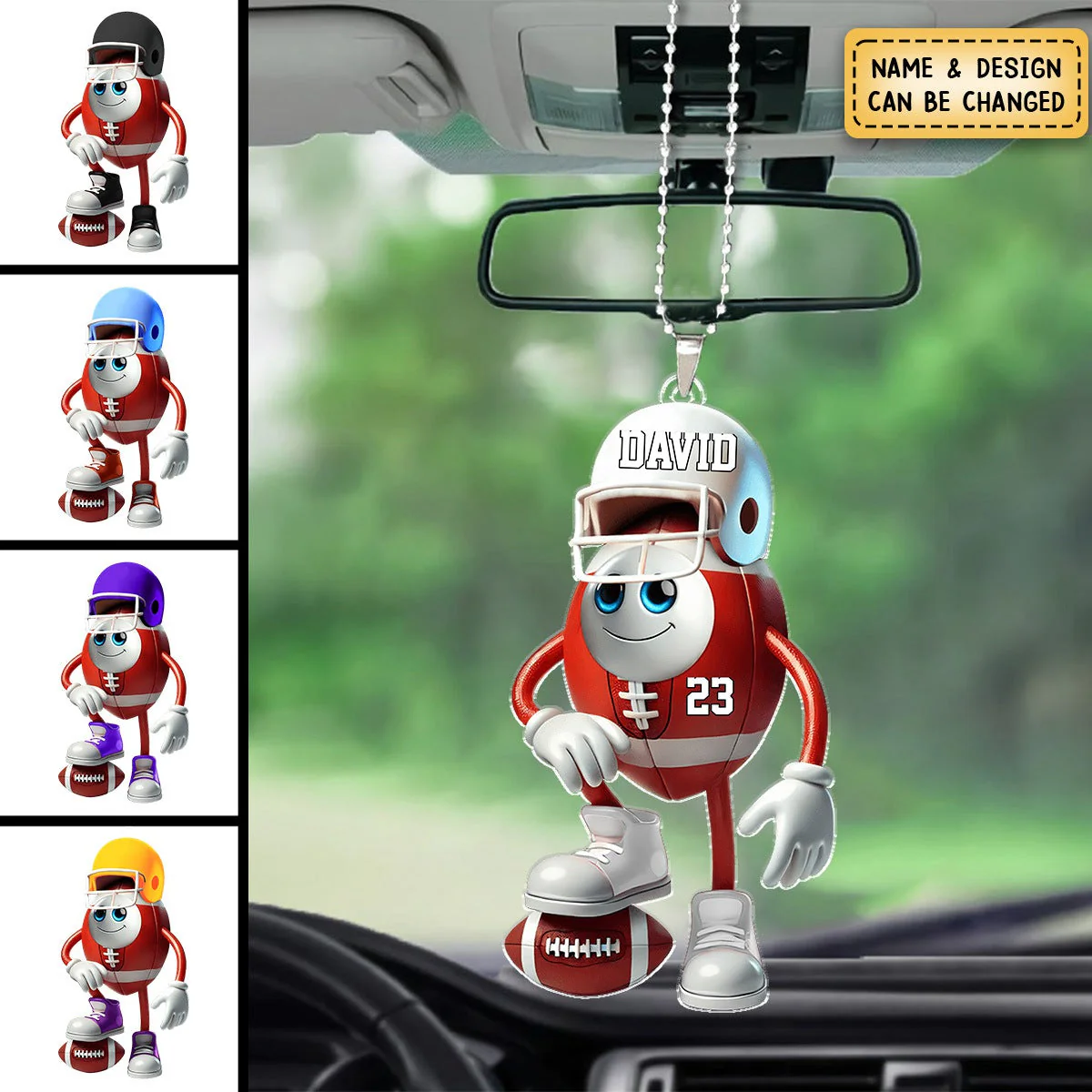 Personalized Gifts For American Football Lover Ornament - Image 3