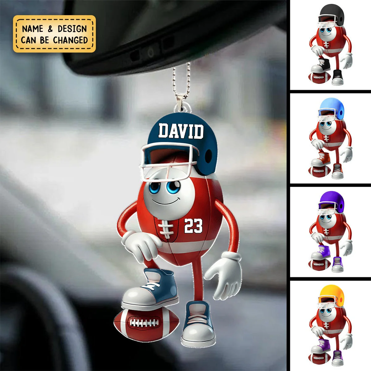 Personalized Gifts For American Football Lover Ornament - Image 4