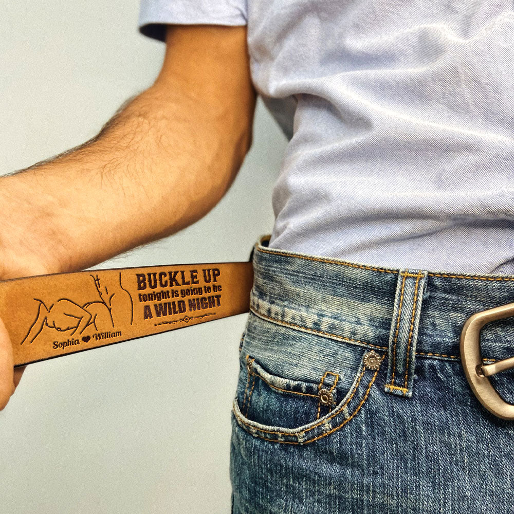 Personalized Gifts For Couple Leather Belt - Image 3