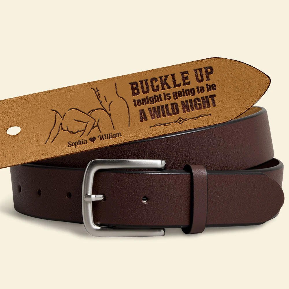 Personalized Gifts For Couple Leather Belt - Image 4
