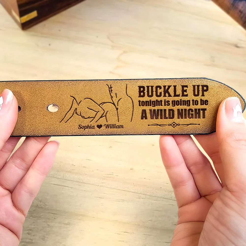 Personalized Gifts For Couple Leather Belt - Image 6