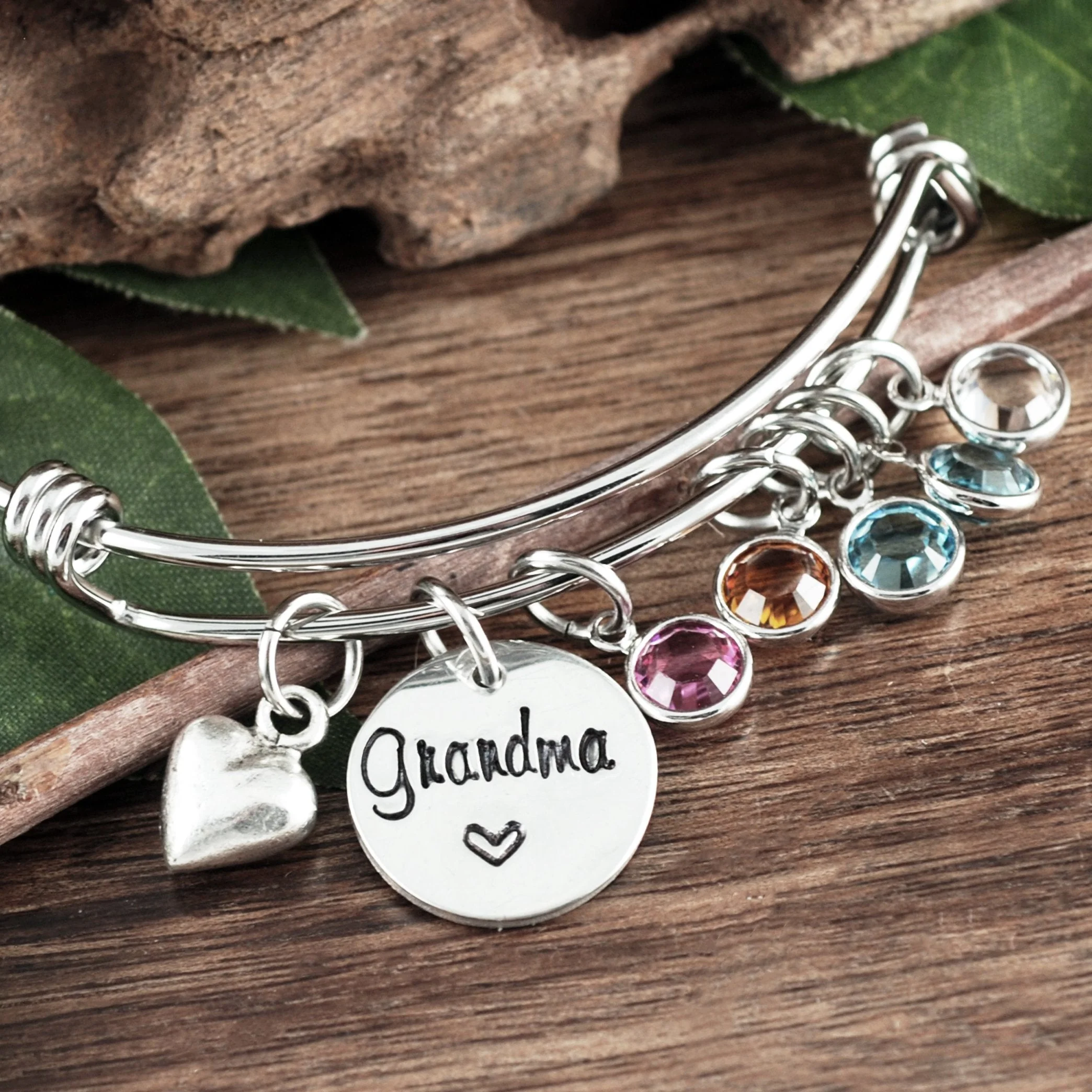 Personalized Birthstone Bracelet for Grandma/Mom - Image 5