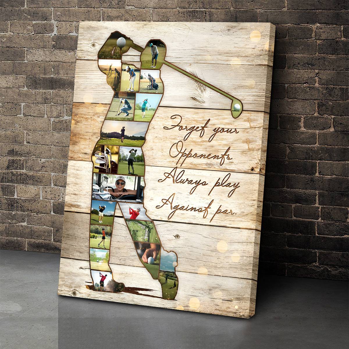 Personalized Golfer Photo Collage Poster,Golf Coach Gift, Gift For Golf Lovers - Image 3