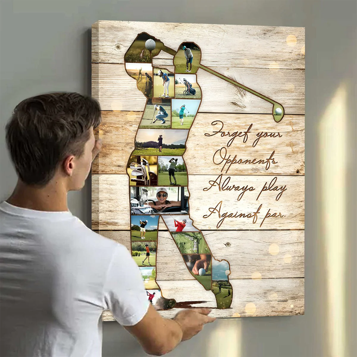 Personalized Golfer Photo Collage Poster,Golf Coach Gift, Gift For Golf Lovers - Image 4