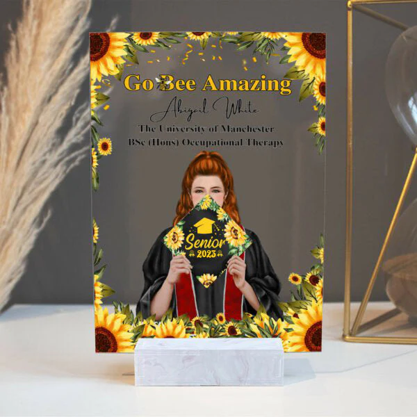 Personalized Graduation Go Bee Amazing Acrylic Plaque Gift for Graduate 2023 - Image 4