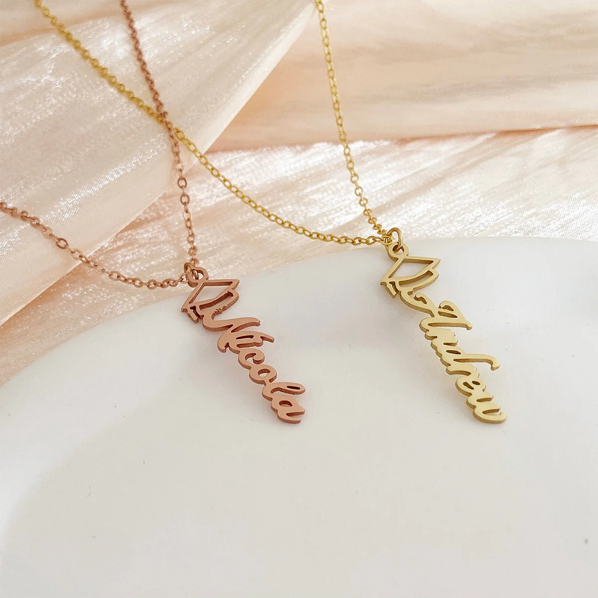 Personalized graduation name necklace, mortarboard necklace - Image 6