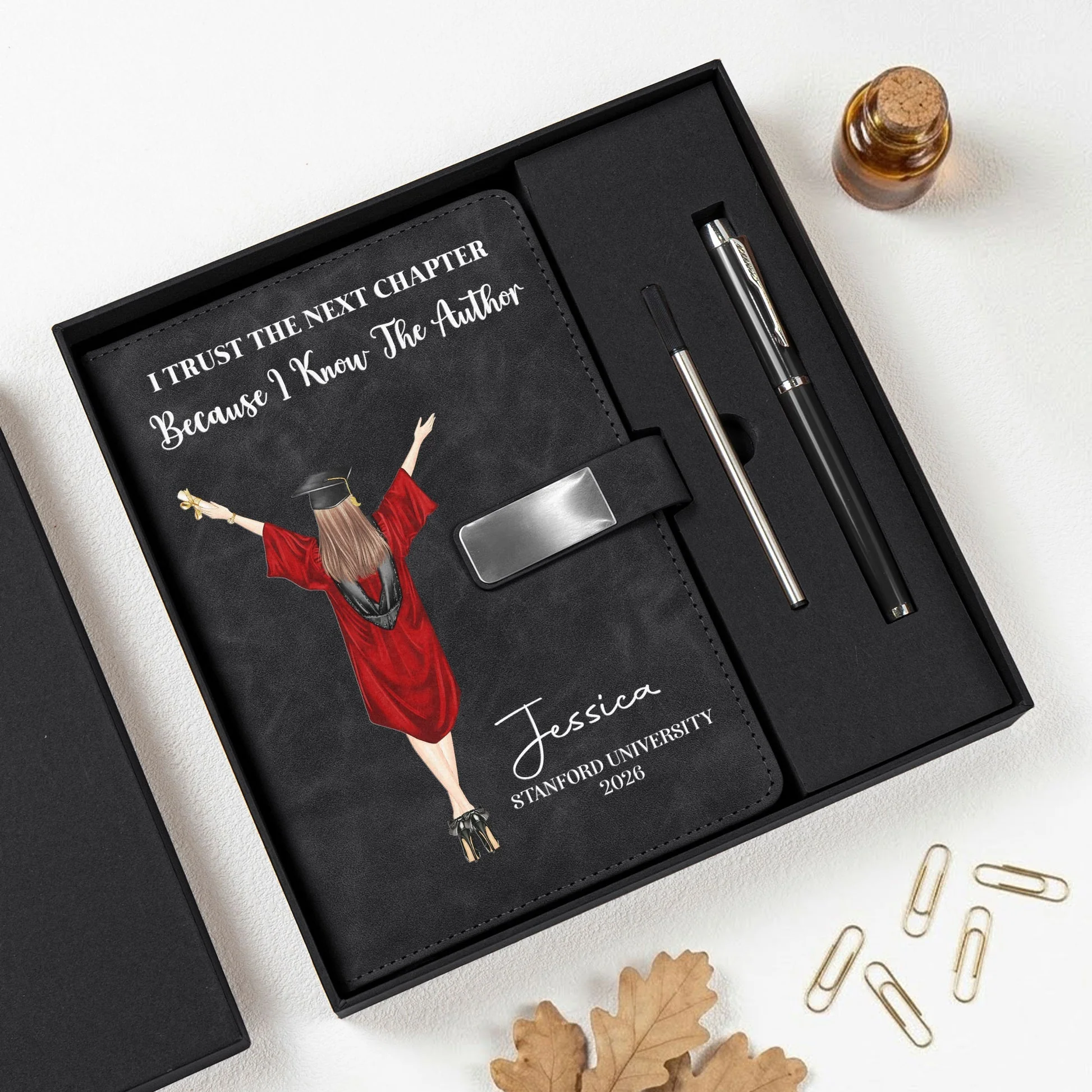 Personalized Graduation Notebook Set – A Thoughtful Gift For Her & Him - Image 4