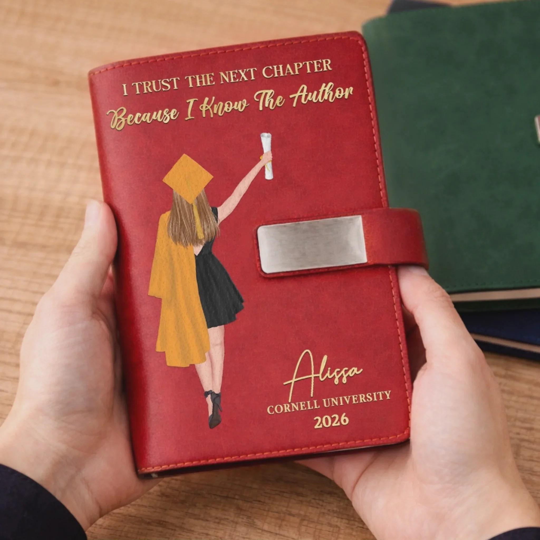 Personalized Graduation Notebook – "Write Your Own Story" – PU Leather Gift For Him & Her - Image 5