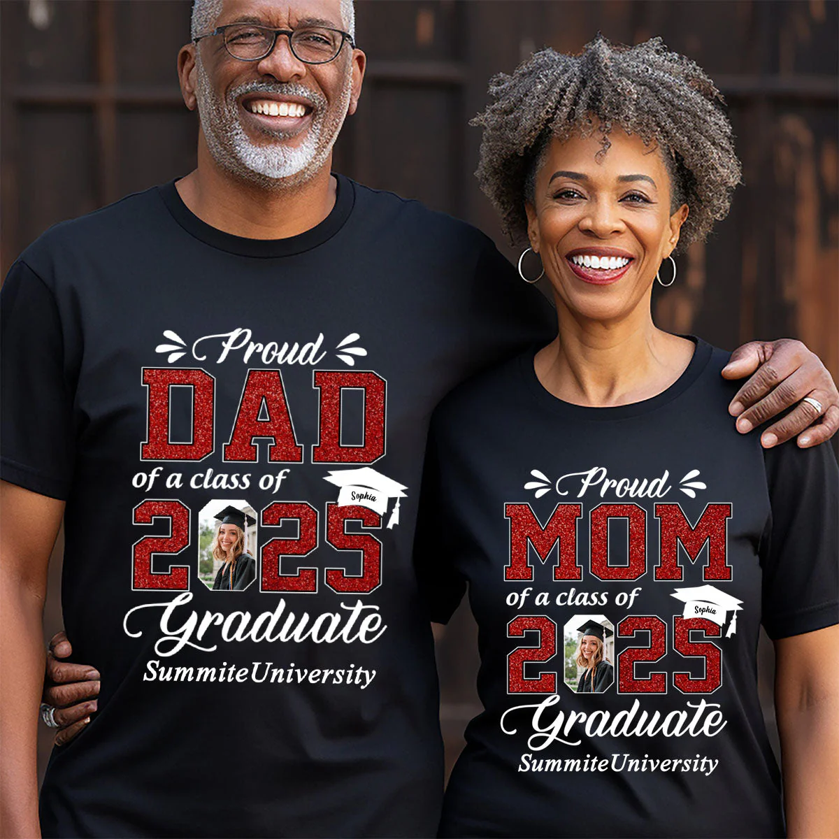 Personalized Graduation Shirts Class of 2025 Family Gifts For Family Member Graduation Shirt Proud Family - Image 2