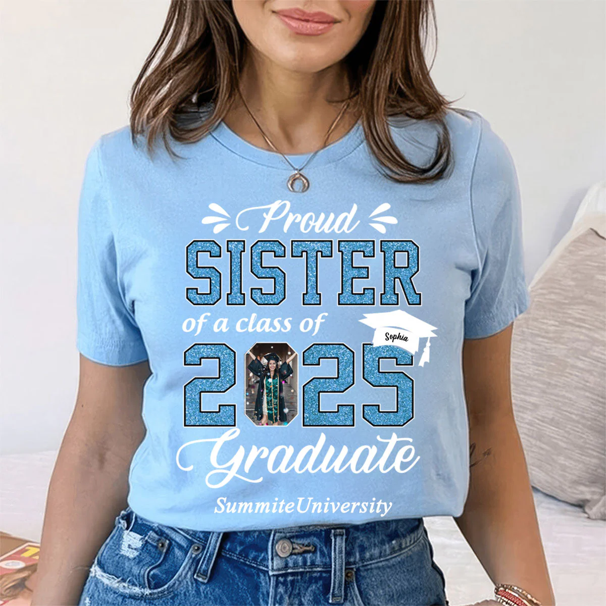 Personalized Graduation Shirts Class of 2025 Family Gifts For Family Member Graduation Shirt Proud Family - Image 3
