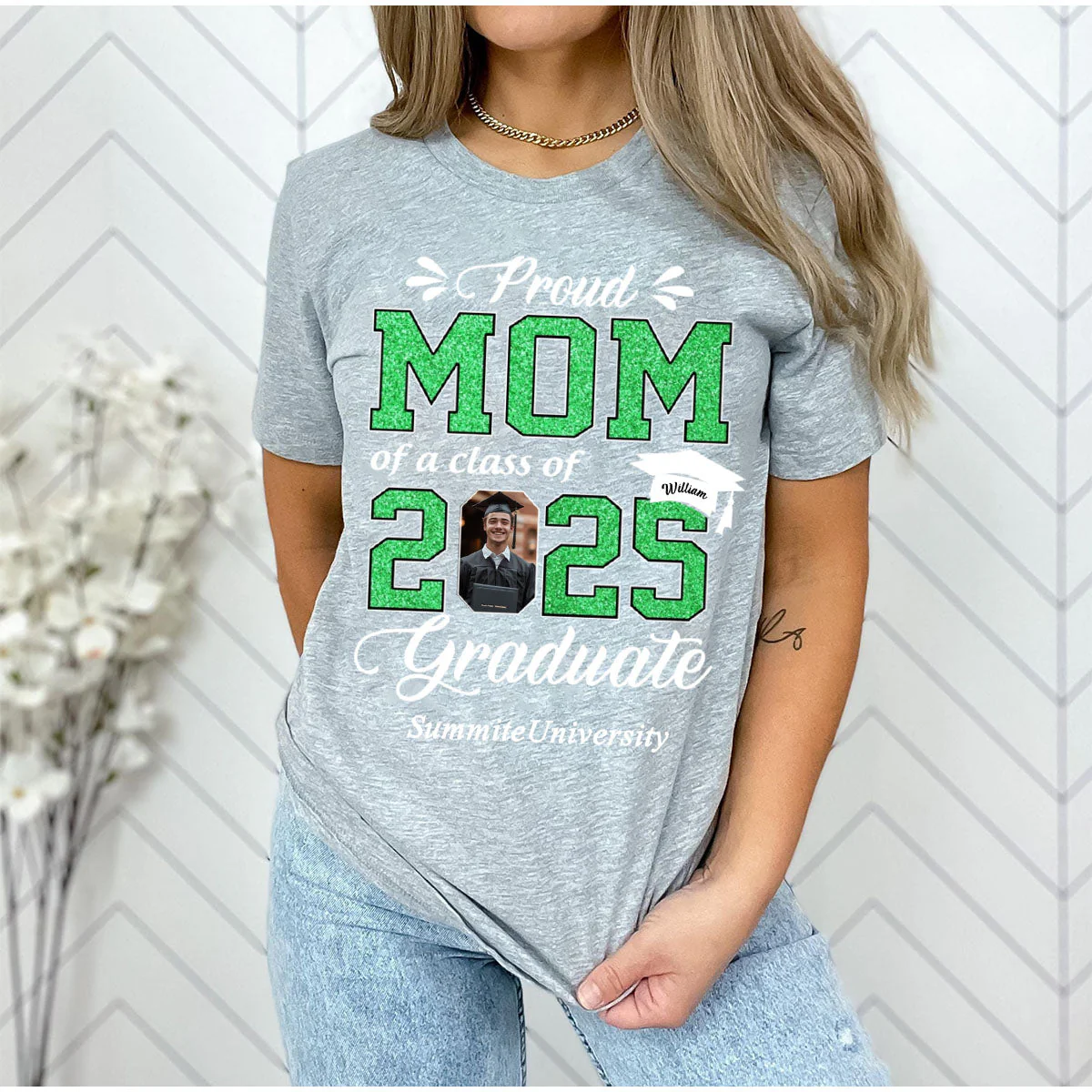 Personalized Graduation Shirts Class of 2025 Family Gifts For Family Member Graduation Shirt Proud Family - Image 5