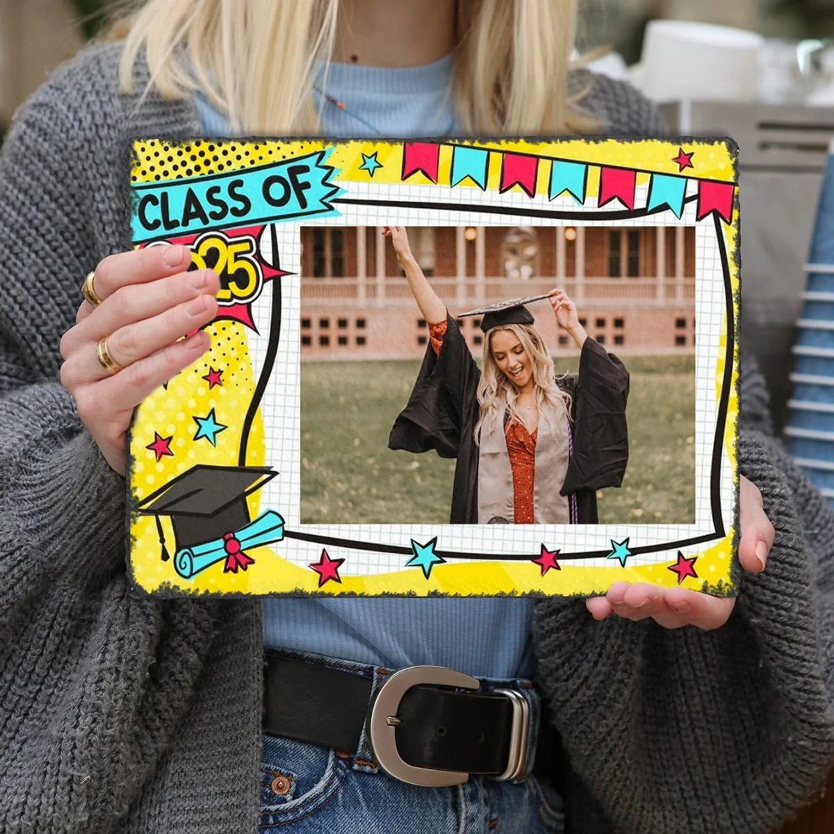 Personalized Graduation Stone With Stand,Graduation Photo Frame, Graduation Gift Idea - Image 2