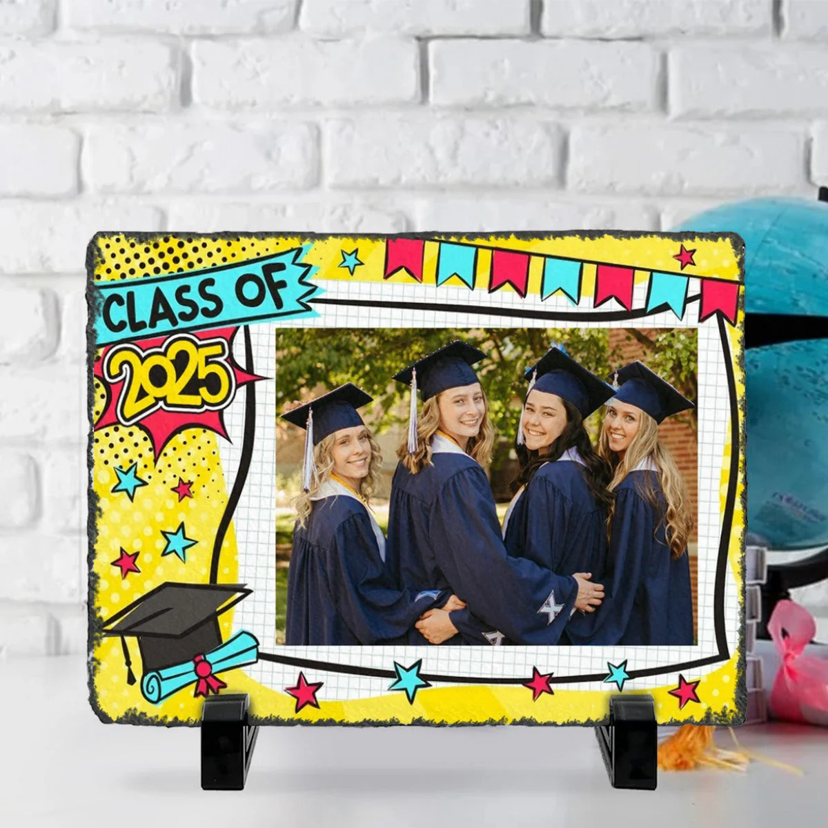 Personalized Graduation Stone With Stand,Graduation Photo Frame, Graduation Gift Idea - Image 3