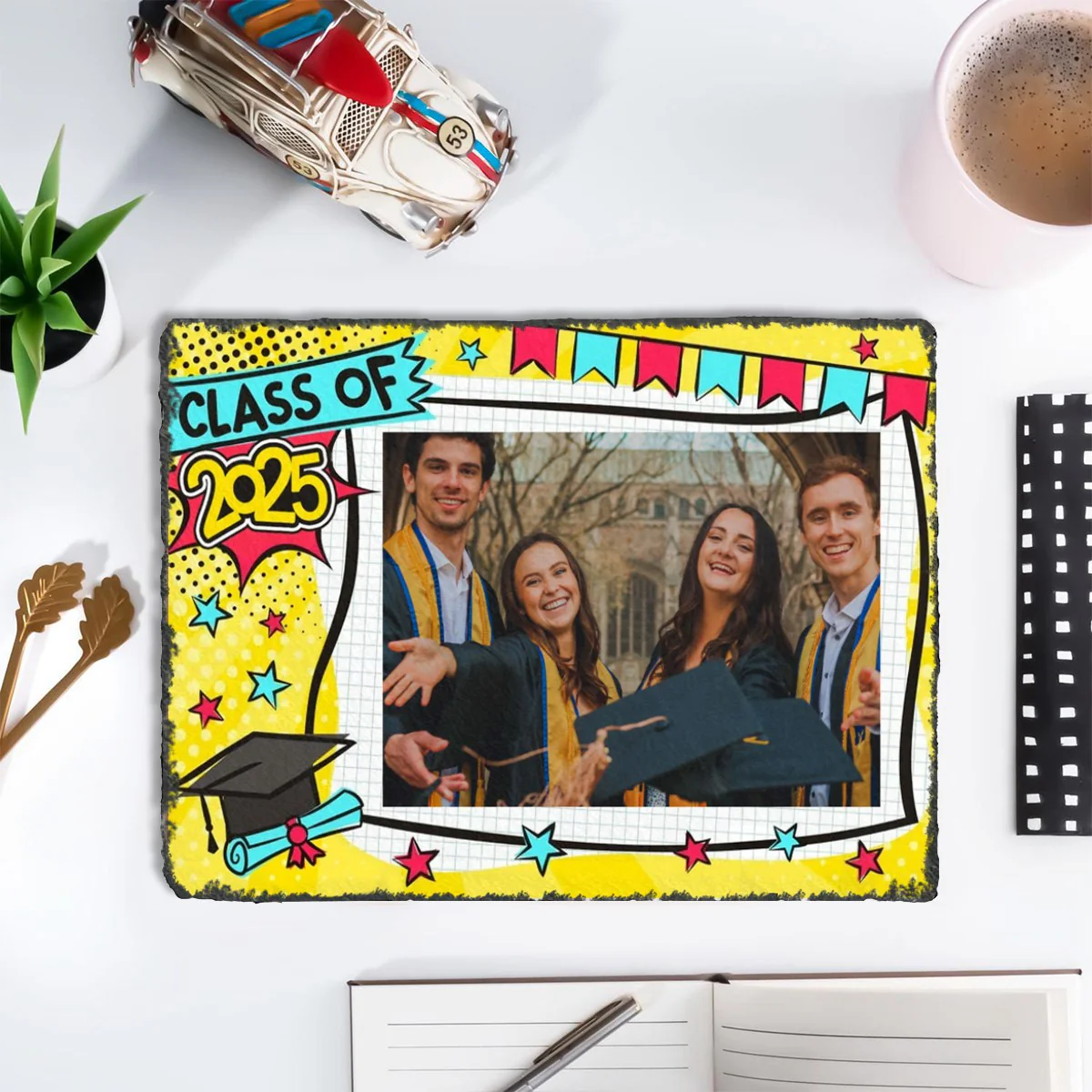 Personalized Graduation Stone With Stand,Graduation Photo Frame, Graduation Gift Idea - Image 6