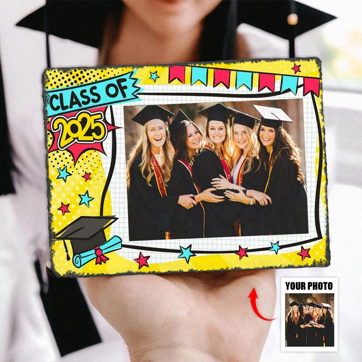 Personalized Graduation Stone With Stand,Graduation Photo Frame, Graduation Gift Idea - Image 7