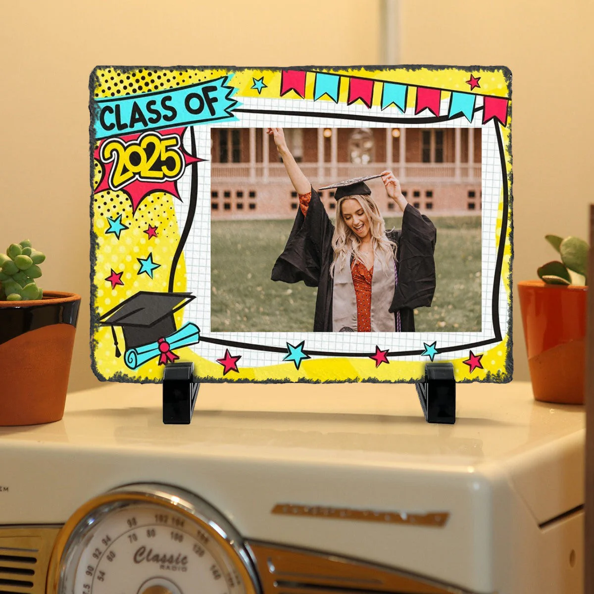 Personalized Graduation Stone With Stand,Graduation Photo Frame, Graduation Gift Idea - Image 8