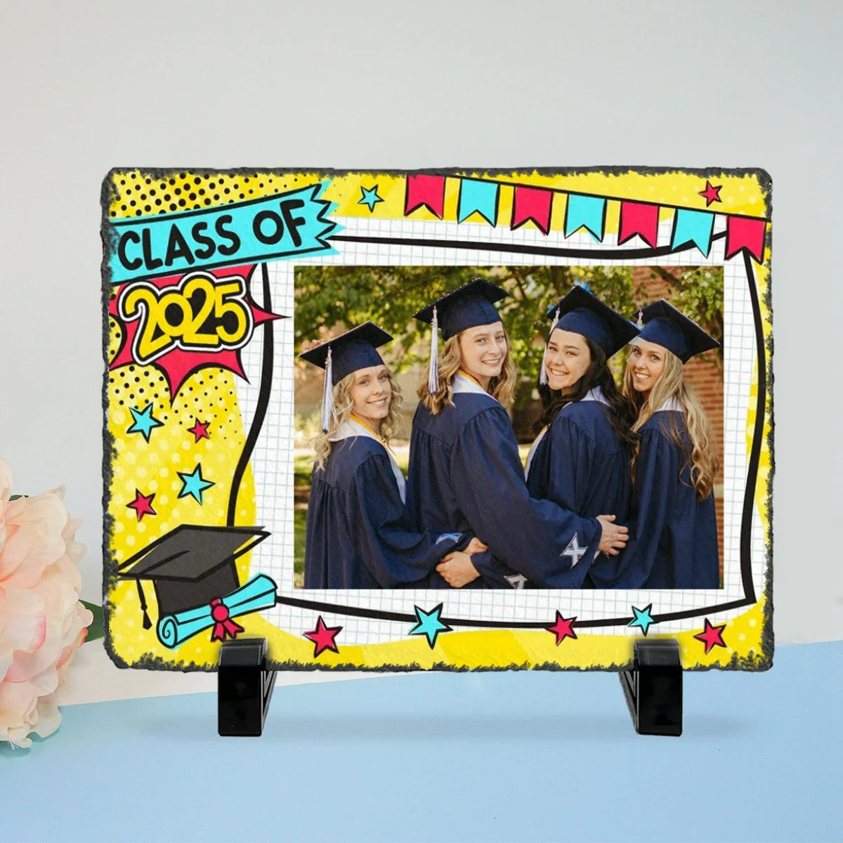 Personalized Graduation Stone With Stand,Graduation Photo Frame, Graduation Gift Idea - Image 9