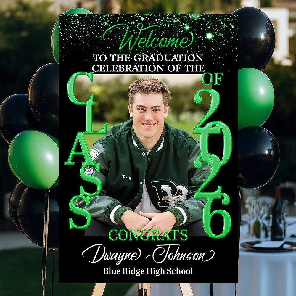 Personalized Graduation Welcome Sign Canvas - Custom Photo Welcome Sign Canvas - Graduation Gifts - Image 2