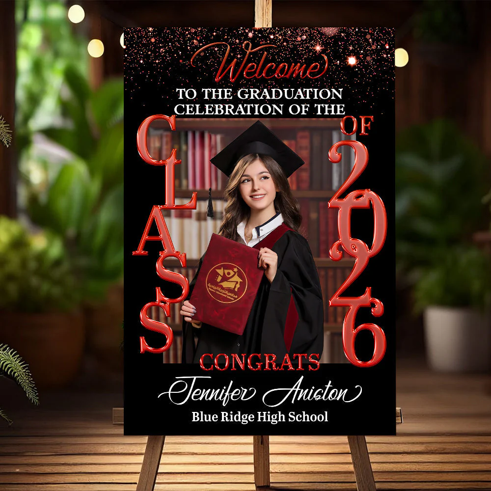 Personalized Graduation Welcome Sign Canvas - Custom Photo Welcome Sign Canvas - Graduation Gifts - Image 6