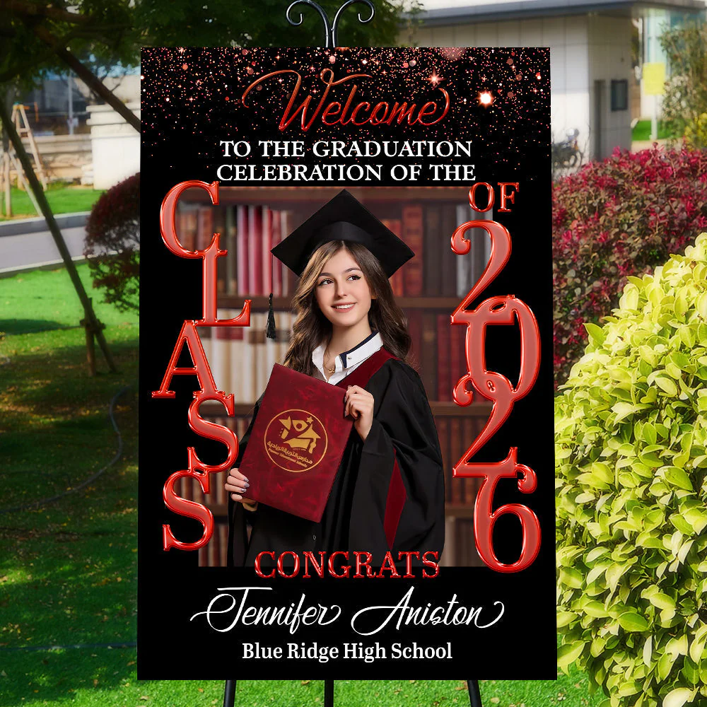 Personalized Graduation Welcome Sign Canvas - Custom Photo Welcome Sign Canvas - Graduation Gifts - Image 7