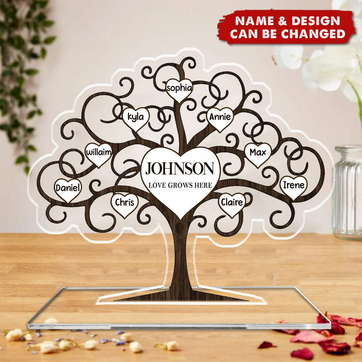 Personalized Grandkids Make Life More Grand Acrylic Plaque - Image 3