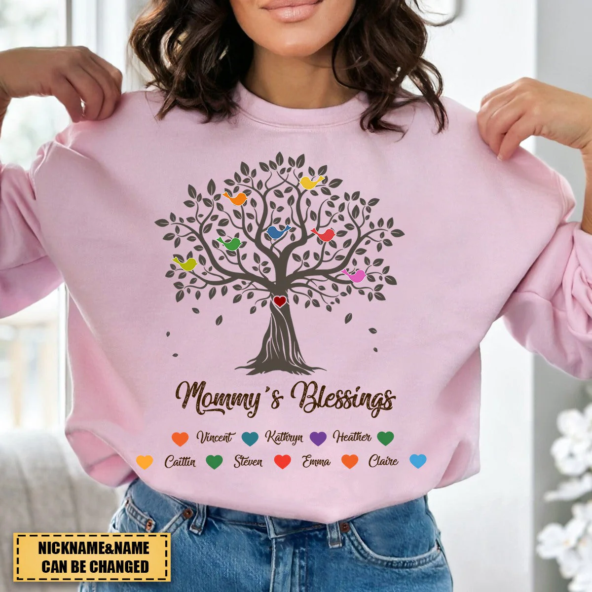 Personalized Grandma Blessing Tree Sweatshirt - Image 2