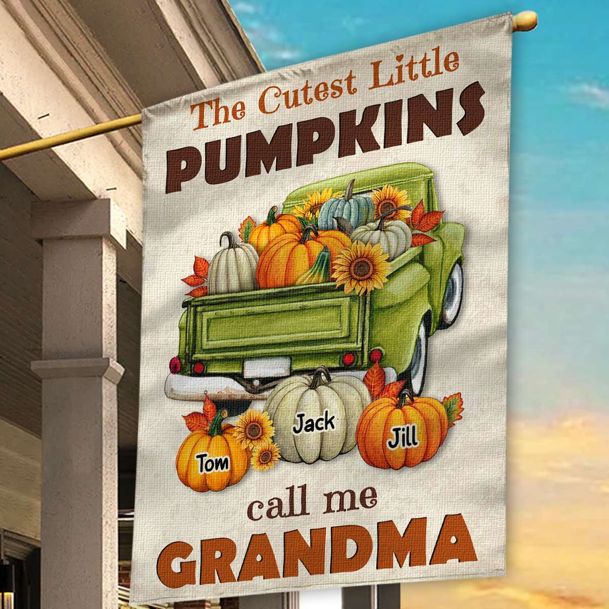 Personalized Grandma Gifts Garden Flag Fall Decoration - Image 6