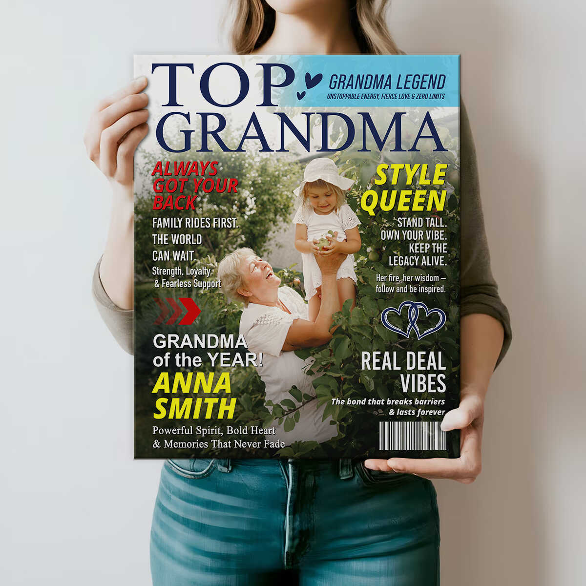 Personalized Grandma Magazine Cover Poster Gifts for Grandma from Grandkids - Image 2