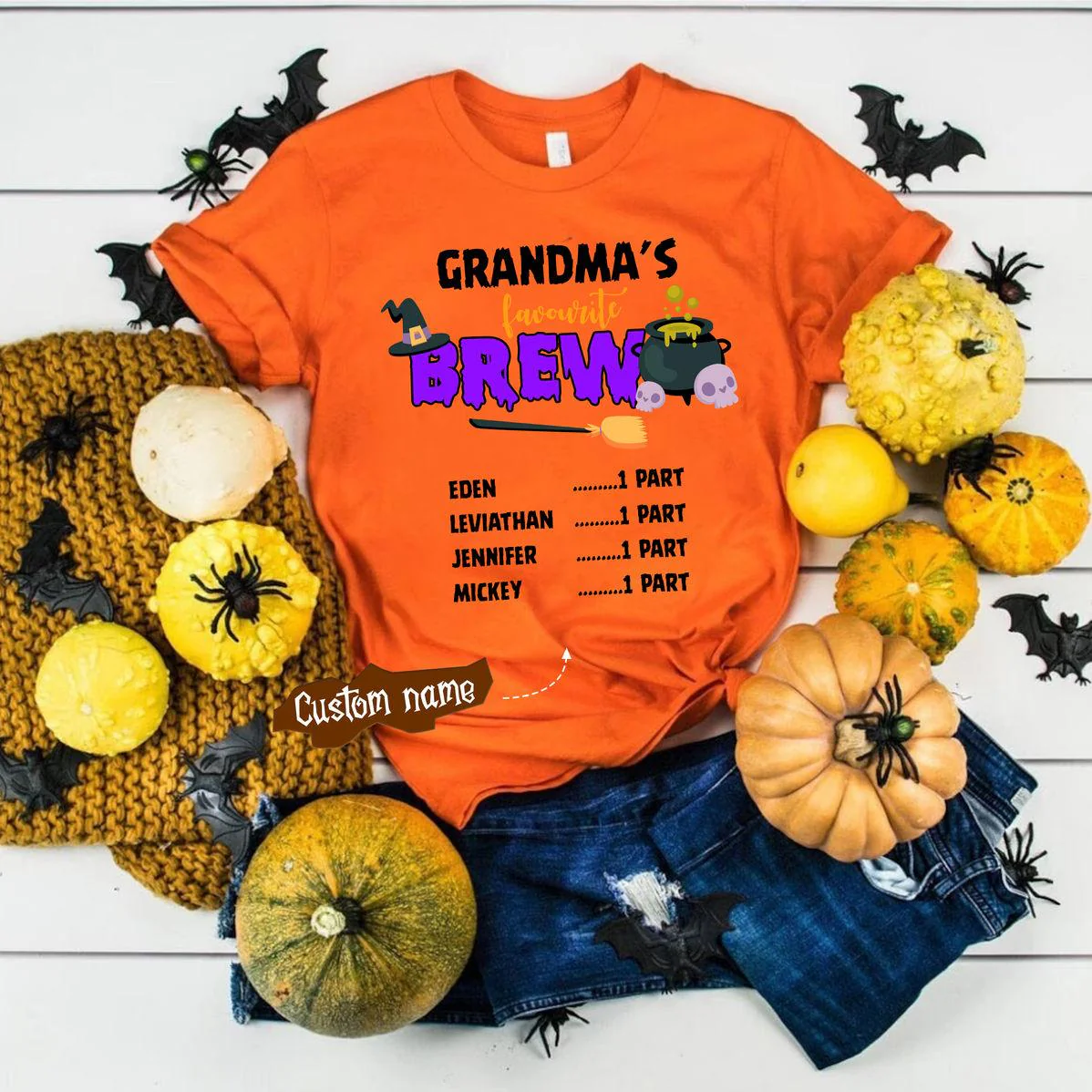 Personalized Grandma's Favorite Brew T-Shirt - Image 2