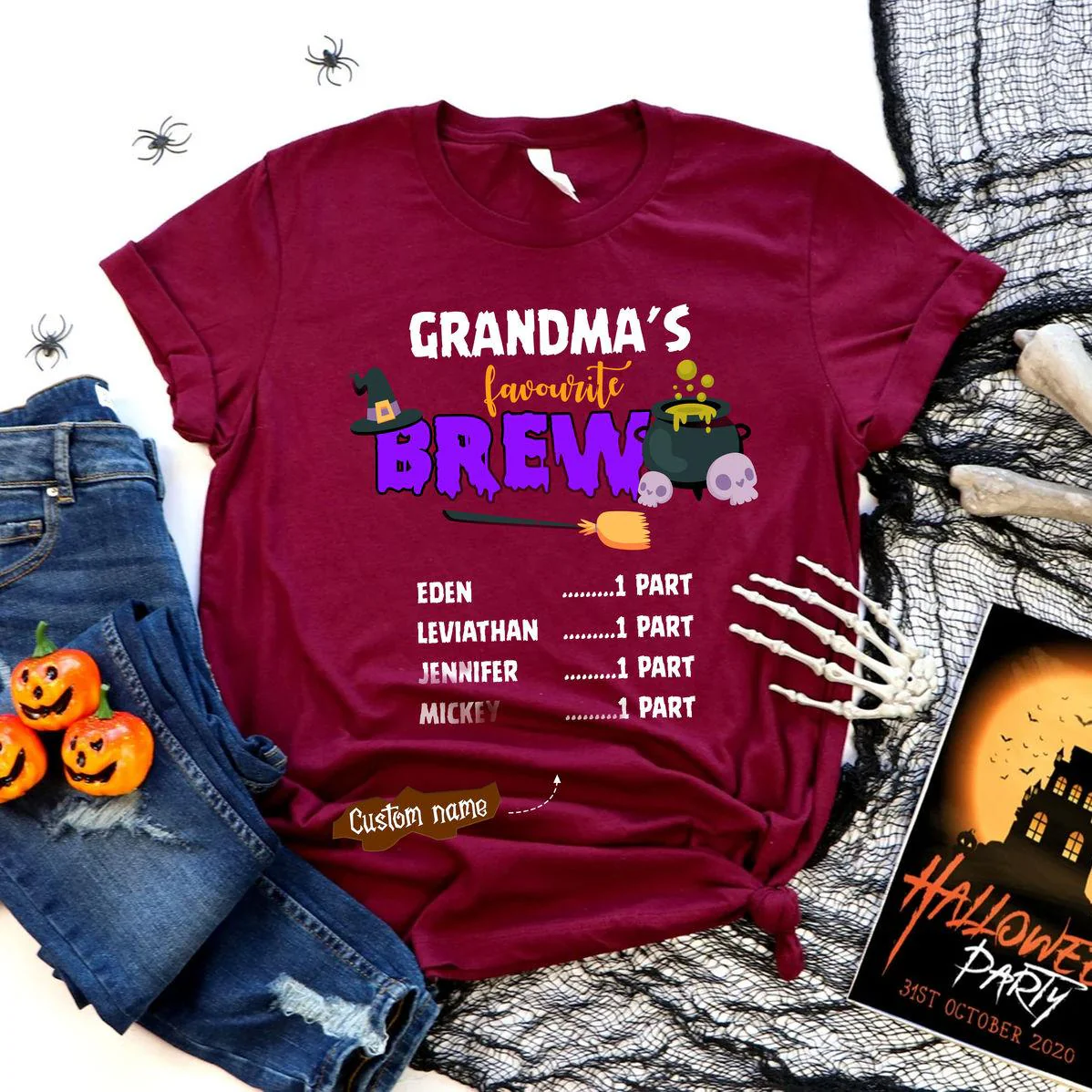 Personalized Grandma's Favorite Brew T-Shirt - Image 5
